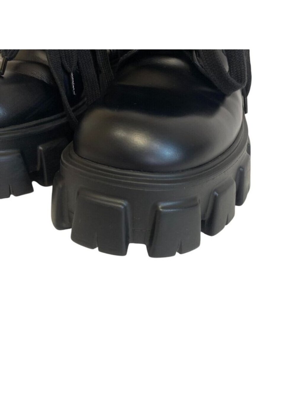 ★SOLD★ Prada 2 Ue007 re Nylon Short Boots Monolith Black - Picture 5 of 8